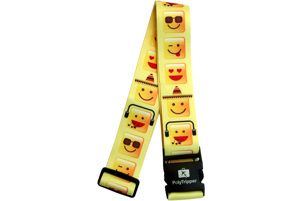 PolyTripper Luggage Strap - Emojis